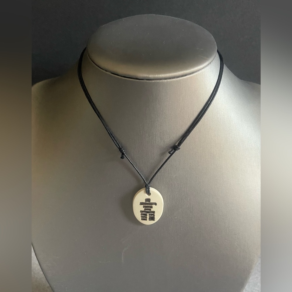 Inuksuk Slide Pendant Necklace 24”